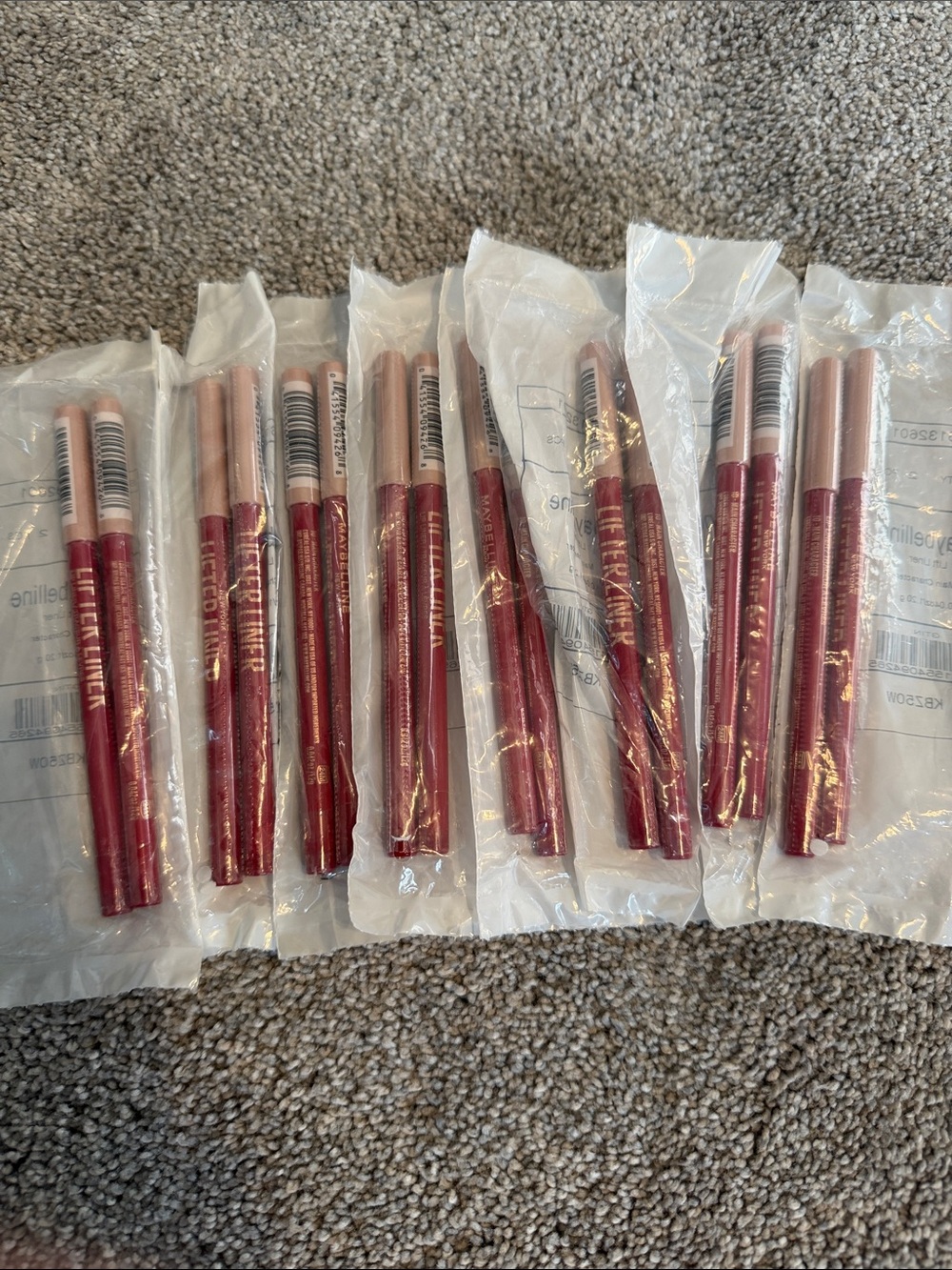 Lot: 16 Brand New Maybelline Lift Liner Lip Liner in Main Character 0.04oz/1.2g